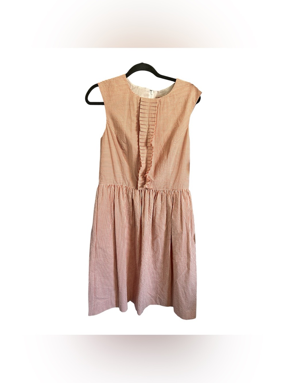 Brooks Brothers red fleece Striped Sleeveless  Dress